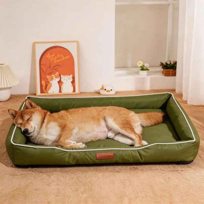 Cat bed for all seasons, Oxford cloth cat bed mat, summer sleeping pad for Samoyed, Poodle, Bichon, small, medium