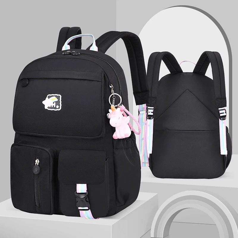 OYIXINGER mochila primária para crianças, grande capacidade, sacos de estudantes impermeáveis, linda mochila de nylon infantil, mochila adolescente,