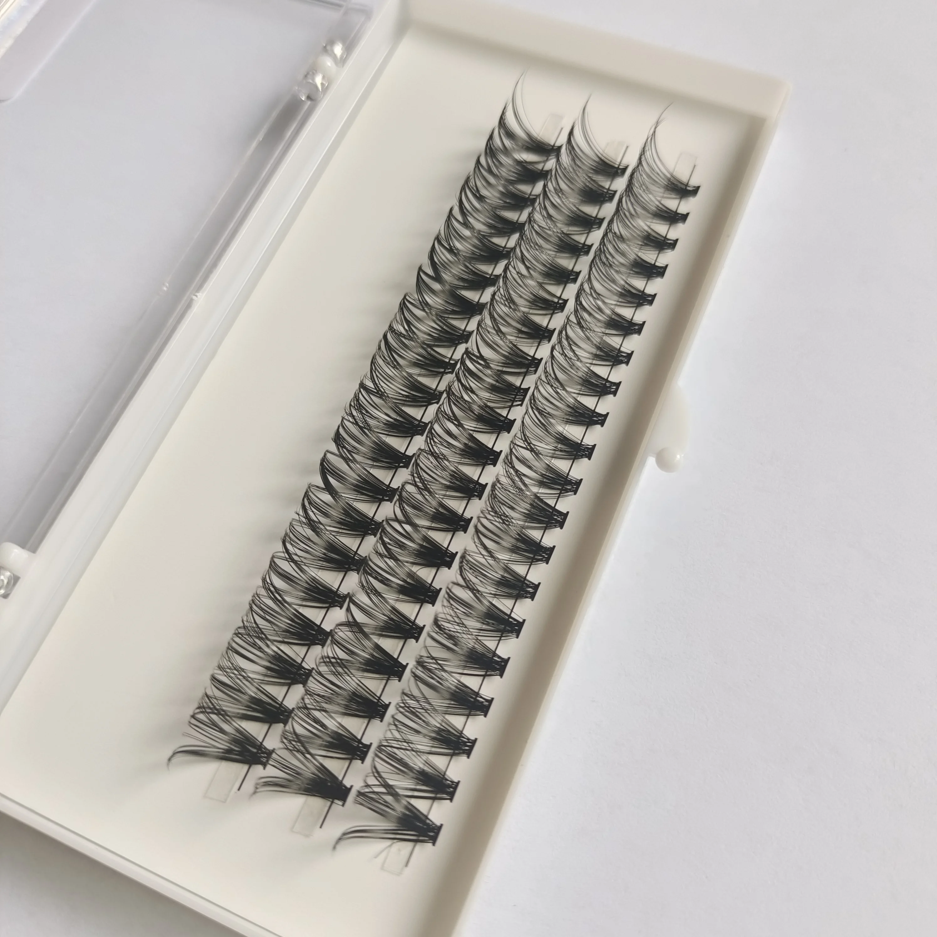 Black Soft Natural 30D Individual Lashes Extension Faux Mink Eyelashes Individual Cluster Eyelash Extension Makeup Cilia Hottin