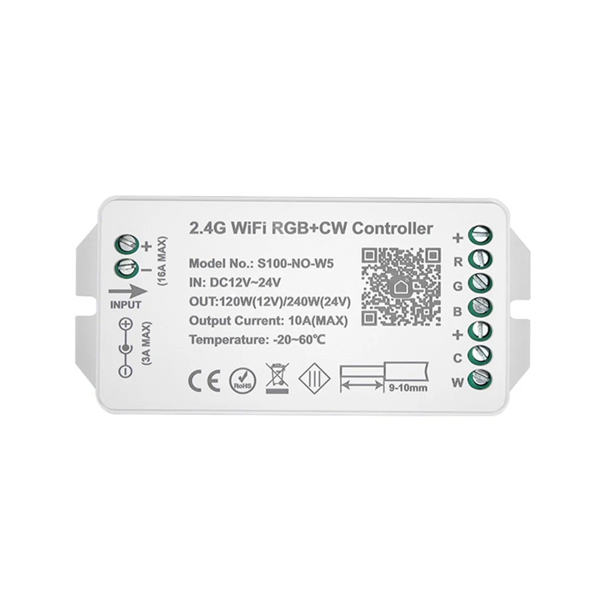 

SUPER HOT WIFI RGB+CW LED Controller Smart Phone App 433M Remote Control