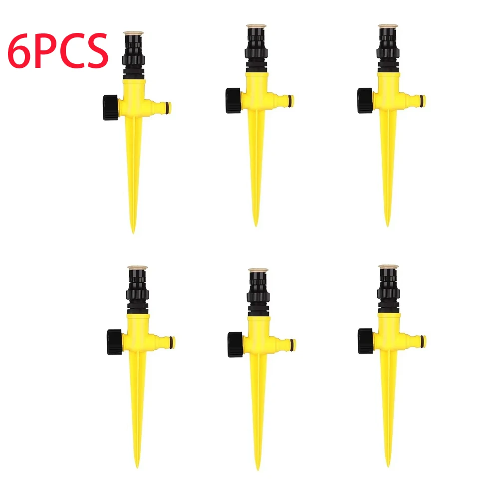 6PCS 360 Degree Rotating Jet Sprinklers Nozzles 1/2