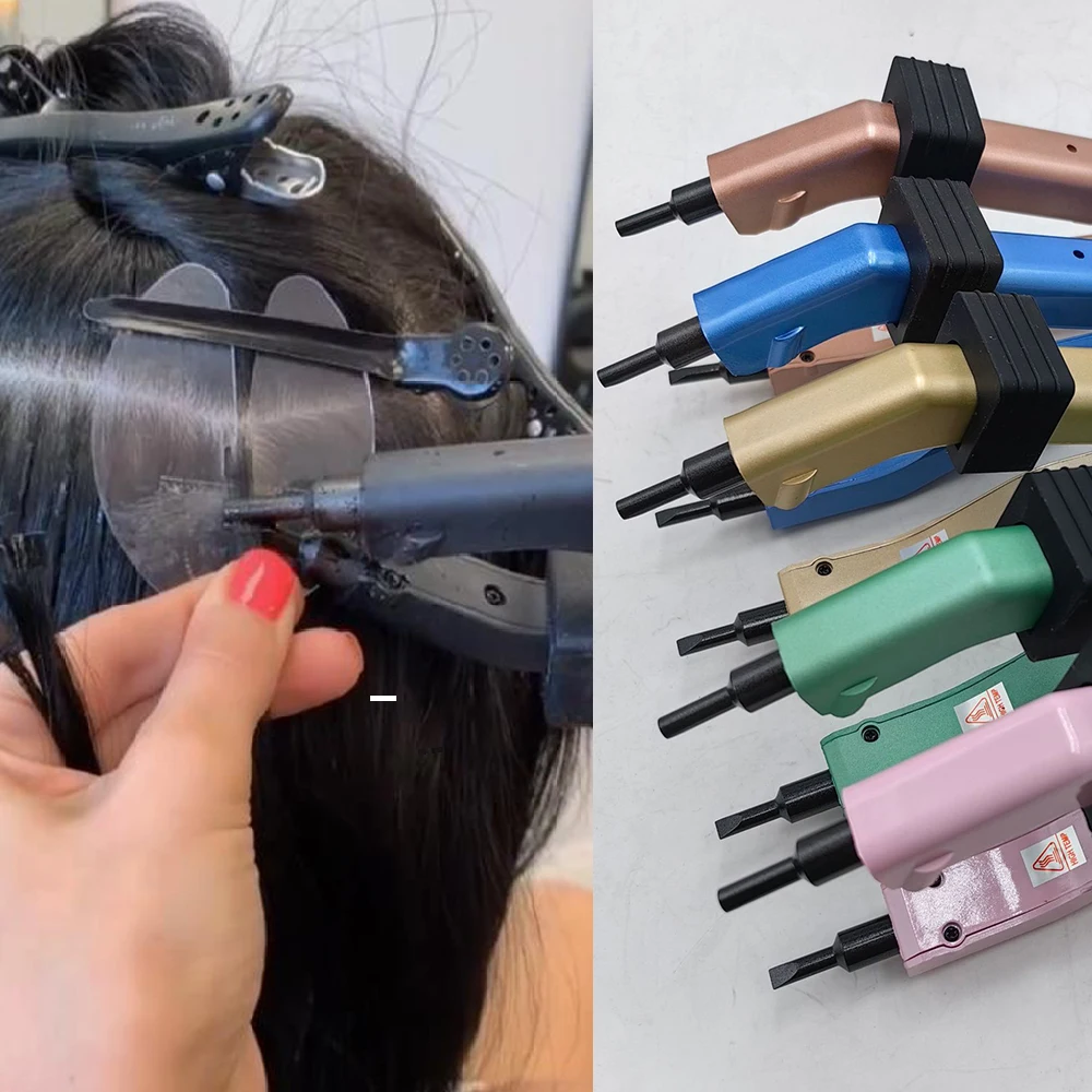 Malaika Invisiable Hair Bonding Keratin Fusion Tool Mega ITips Hair Connector AU Plug Adjustable K Tip Hair Extension Iron