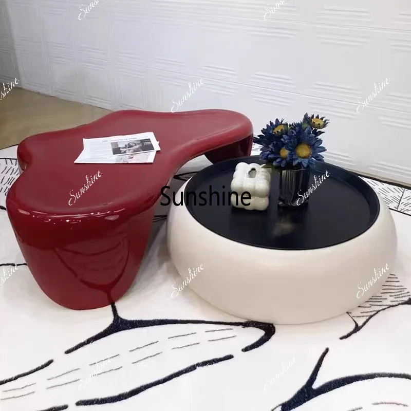 

Italian creative irregular special-shaped butterfly coffee table combination