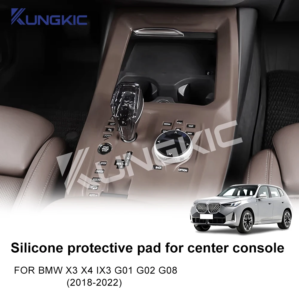 

Silicone For BMW X3 G01 X4 G02 G08 IX3 2018 2019 2020 2021 2022 Car Center Console Gear Shift Frame Cover Sticker Accessories