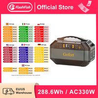 FF Flashfish 288Wh Portable Power Station Solar Generator 330W Lithium Batteries AC Outlets Battery Backup Power Pack Outdoor