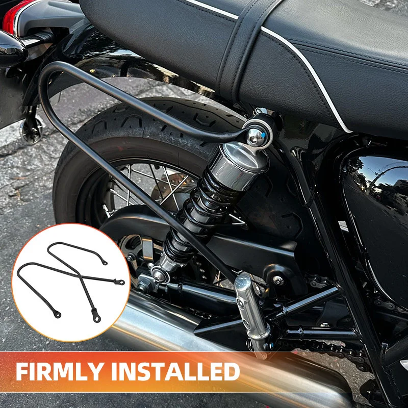 Motorbike Saddle Bags Saddlebag Support Bracket Guard For Triumph T120 T100 Bonneville Mag Wheel 2001-2016