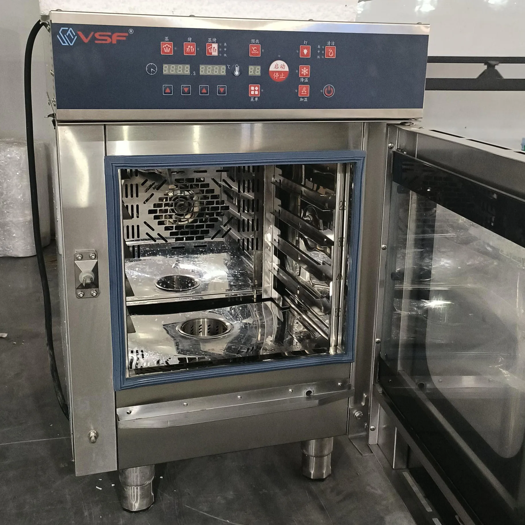 فرن خبز تجاري متعدد الوظائف للتبخير من الفولاذ المقاوم للصدأ لتنظيف النجوم ومتاجر المطاعم الفندقية