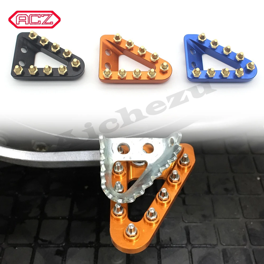 

CNC Wider Foot Brake Pedal Lever Step Tip Plate Rest For 250/350/450 Factory Editions 250-450 SXF/XCF 125-500 SX SXF XC XCF