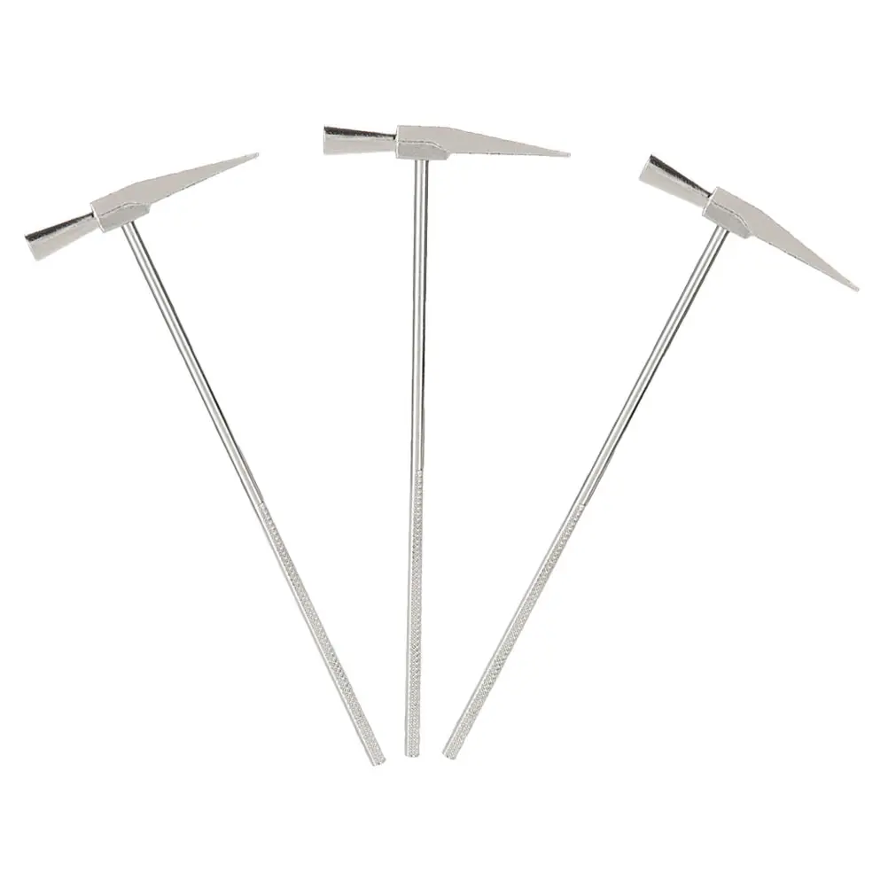 

3 Pcs Kalynba Tuning Hammer Finger Thumb Piano Tuner Musical for Kalimba Silver