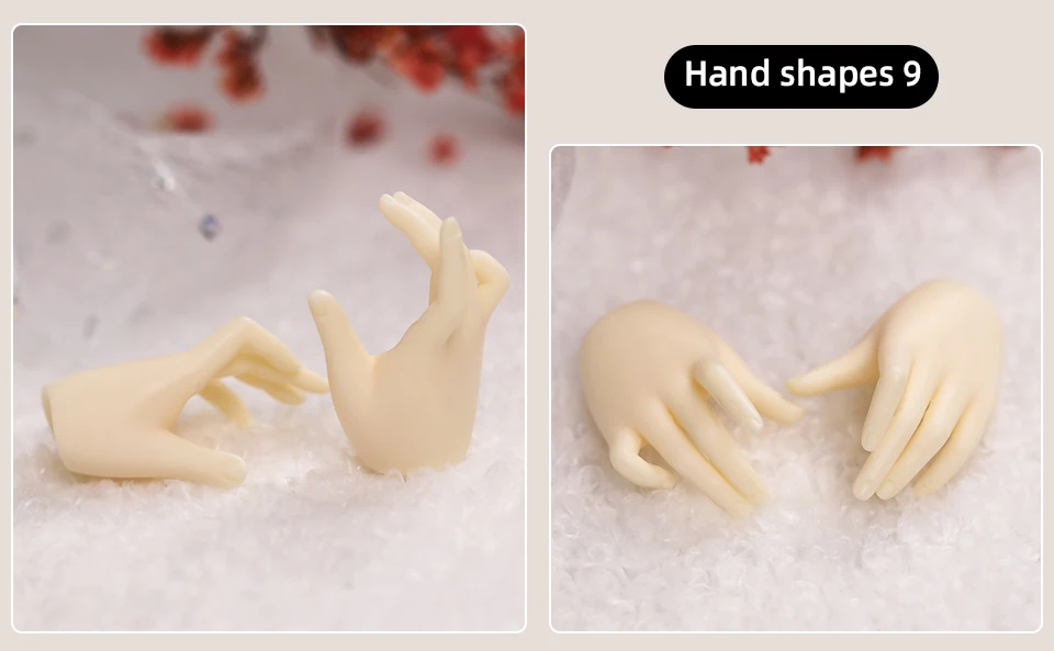 BJD Hands 1/4 Applies To The Hand Shape of The Minifee Resin Ball Jointed Doll Accessories Figures Toy