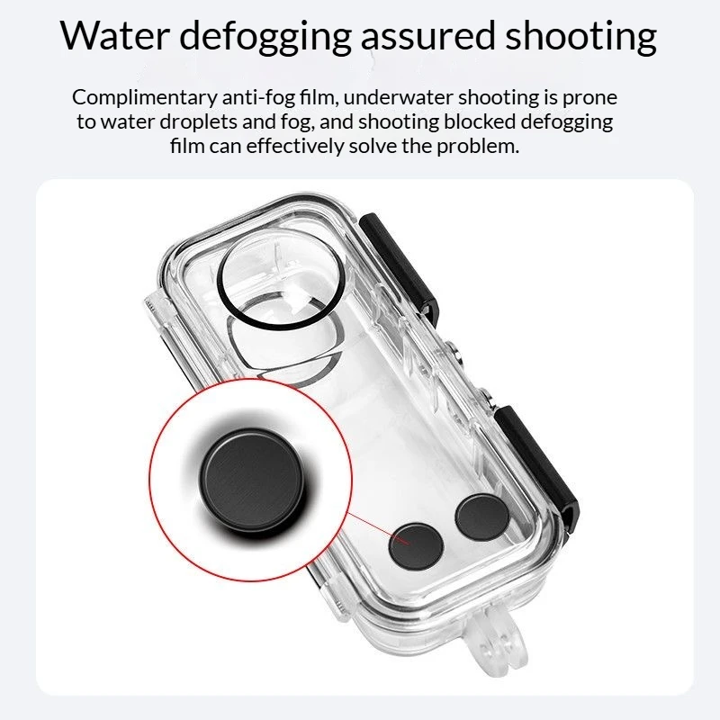 Wasserdichtes, unsichtbares Gehäuse für Insta360 X3 X4 X5 X6, wasserdichte Schutzhülle, Unterwassergehäuse für Tauchgänge bis 40 m, Zubehör für Insta 360 X5. – Detail 10