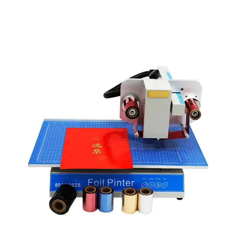 

Flatbed Digital Aluminium Hot Gold Foil Stamping Printer Automatic Printing Machine for invitation letter book cover