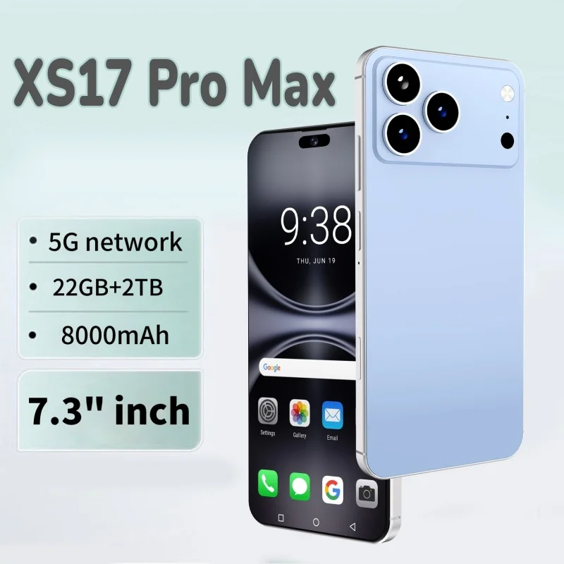 حار 2026 جديد الوسادة الكمبيوتر اللوحي XS17 برو ماكس 7.3 بوصة HD 4K أندرويد 14 22GB + 2 تيرا بايت 8000mAh بطارية 4G 5G المزدوج سيم بطاقة واي فاي لتحديد المواقع جوجل