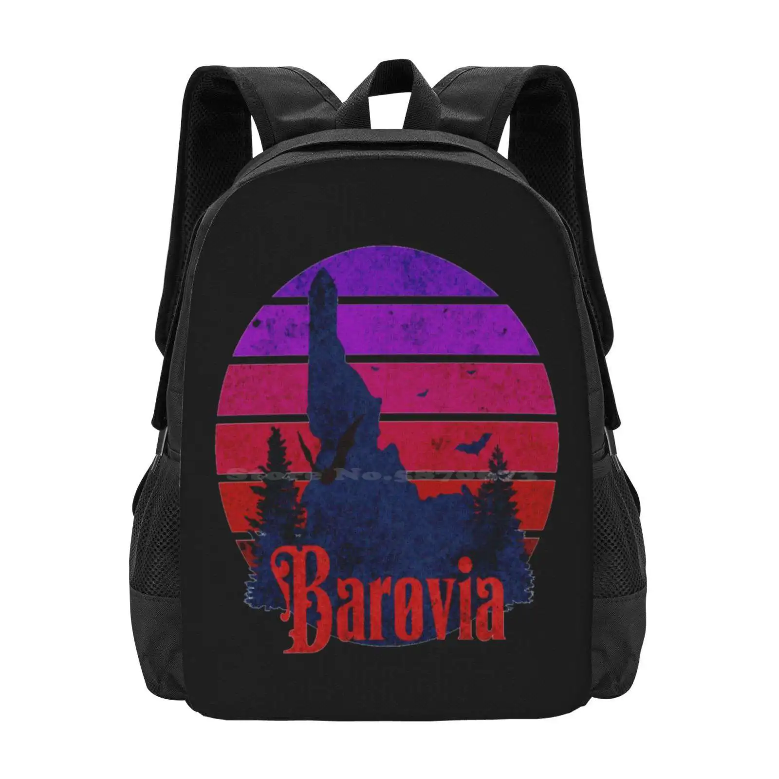 Camp Barovia Hot Sale Schoolbag Backpack Fashion Bags And Dragons Barovia Curse Of Strahd Ttrpg Dnd Ravenloft Van Richten