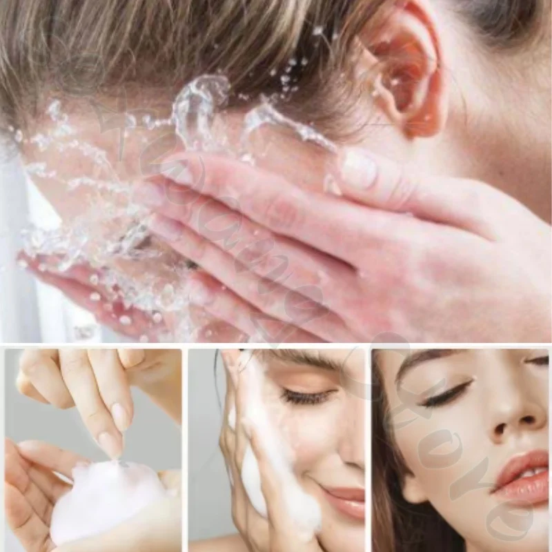 منظف MSMEESHU مرطب ومنعش وغير ضيق للتنظيف العميق بالأحماض الأمينية منظف للوجه بشرة رقيقة ومهدئة 100 جرام