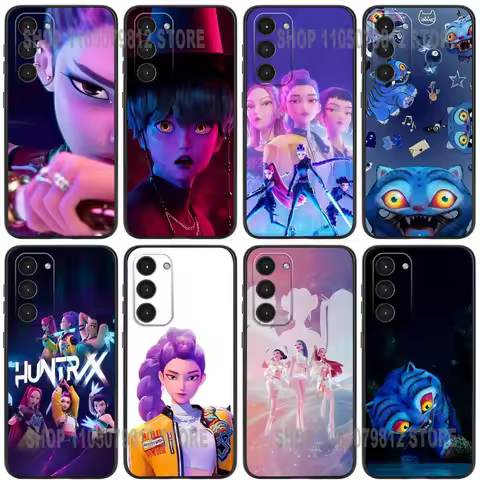 Golden KPop D-Demon H-Hunters Cat Phone Case For Samsung Galaxy A20,21s,22,31,32,52,53,72,73,80,91 Soft Silicone Black Cover