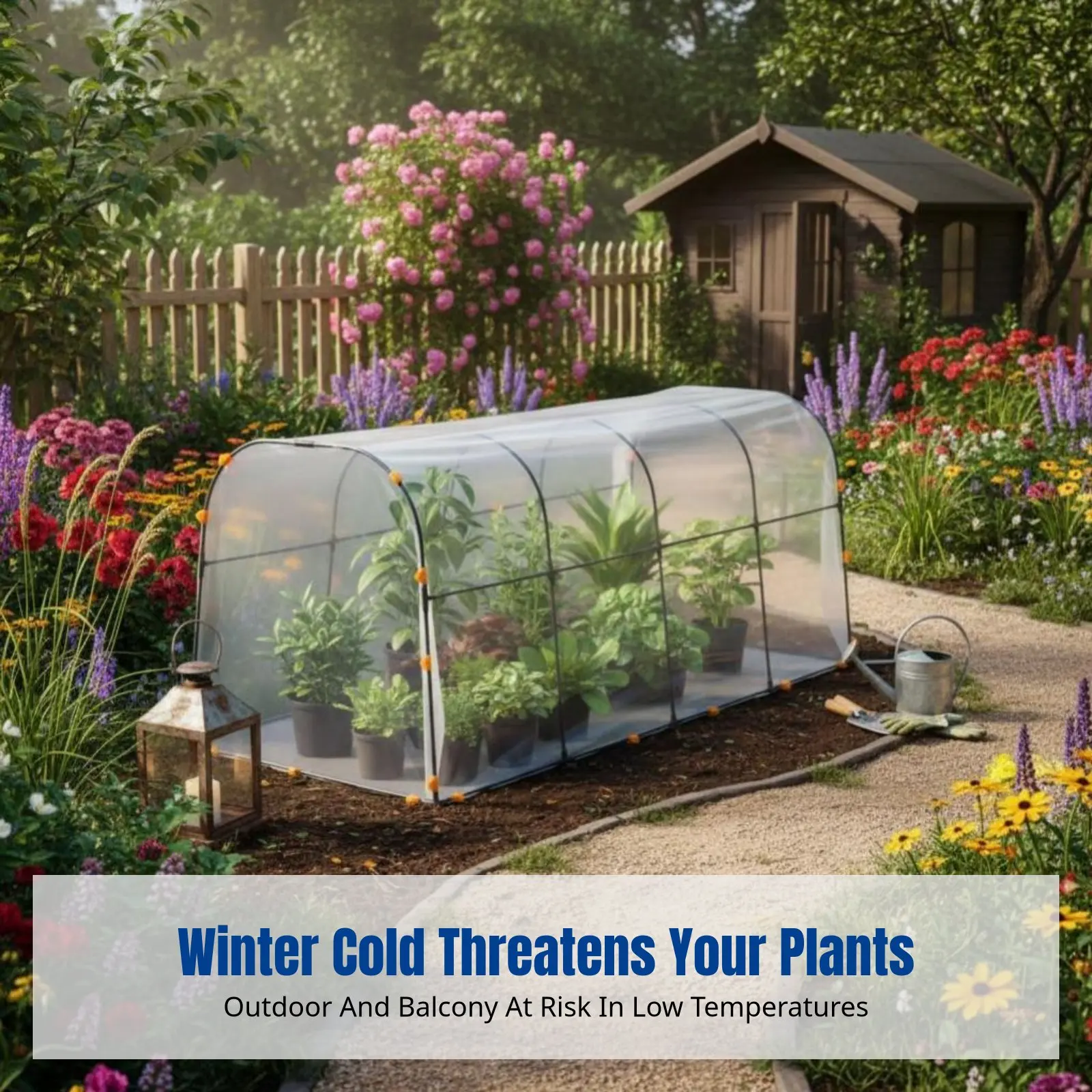 

Теплица для цветов, Теплоизоляция, Морозостойкое укрытие для растений, Зимний домик на балконе, Уличная оранжерея