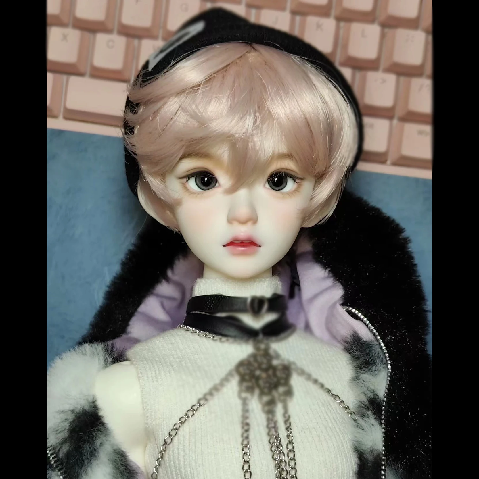 New 1/4 BJD Doll Head With Boy Body No Makeup Resin Material DIY Boy Doll No Makeup With Body For Gifts