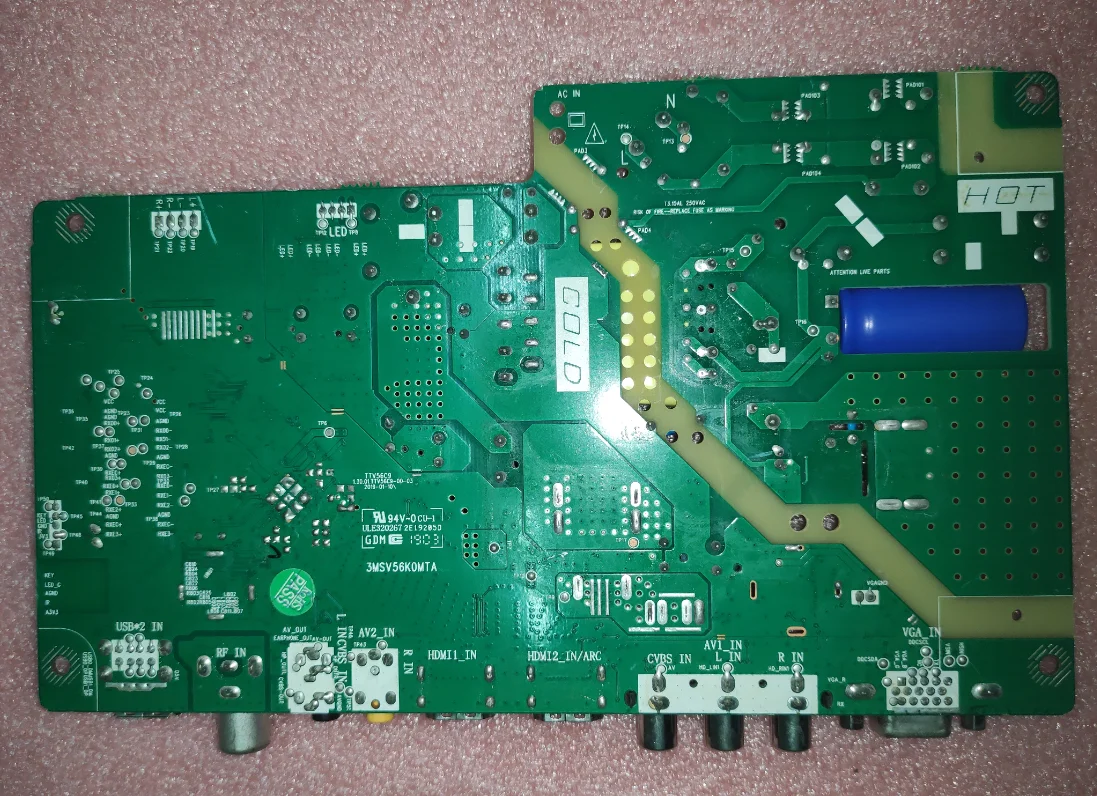Free shipping! 3MSV56KOMTA    43d1900e  Three in one TV motherboard tested well
