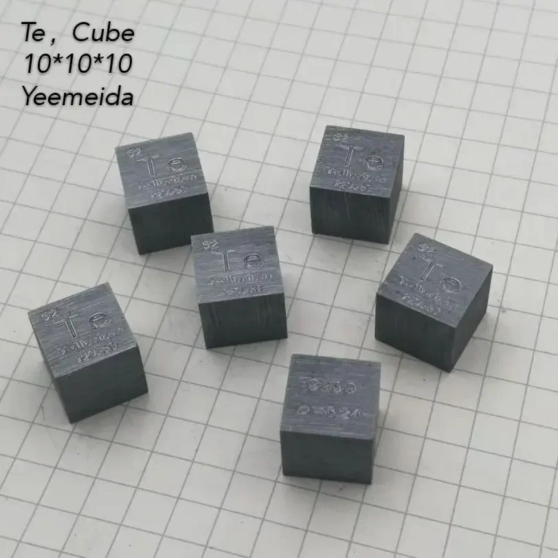 Periodic Table Collection Cubes, Tellurium, Density Cubes, 10mm