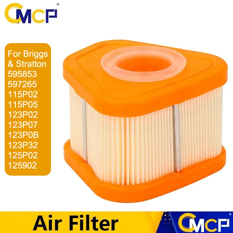 Filtro de ar Cmcp para Briggs & Stratton 595853 597265 115p02 115p05 123p02 123p07 123p0b 123p32 125p02 125902