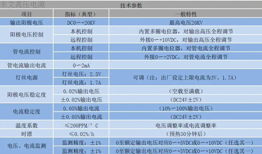 High Voltage Power Supply X-Ray Power Supply 20kV