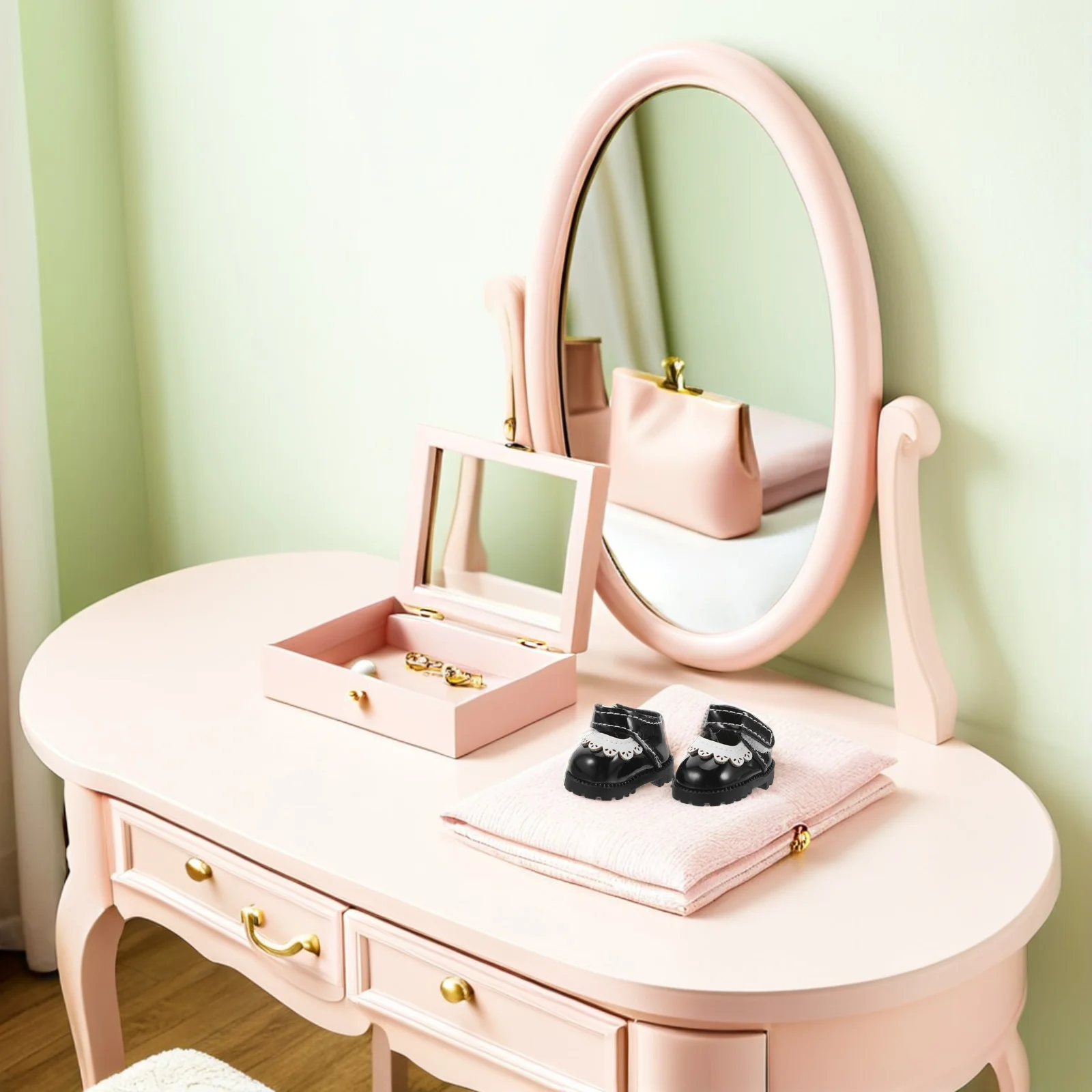 1 paio di mini scarpe per 17 cm, ballerine di ricambio, calzature leggere, accessori per vestirsi, set da gioco per casa delle bambole, bambino