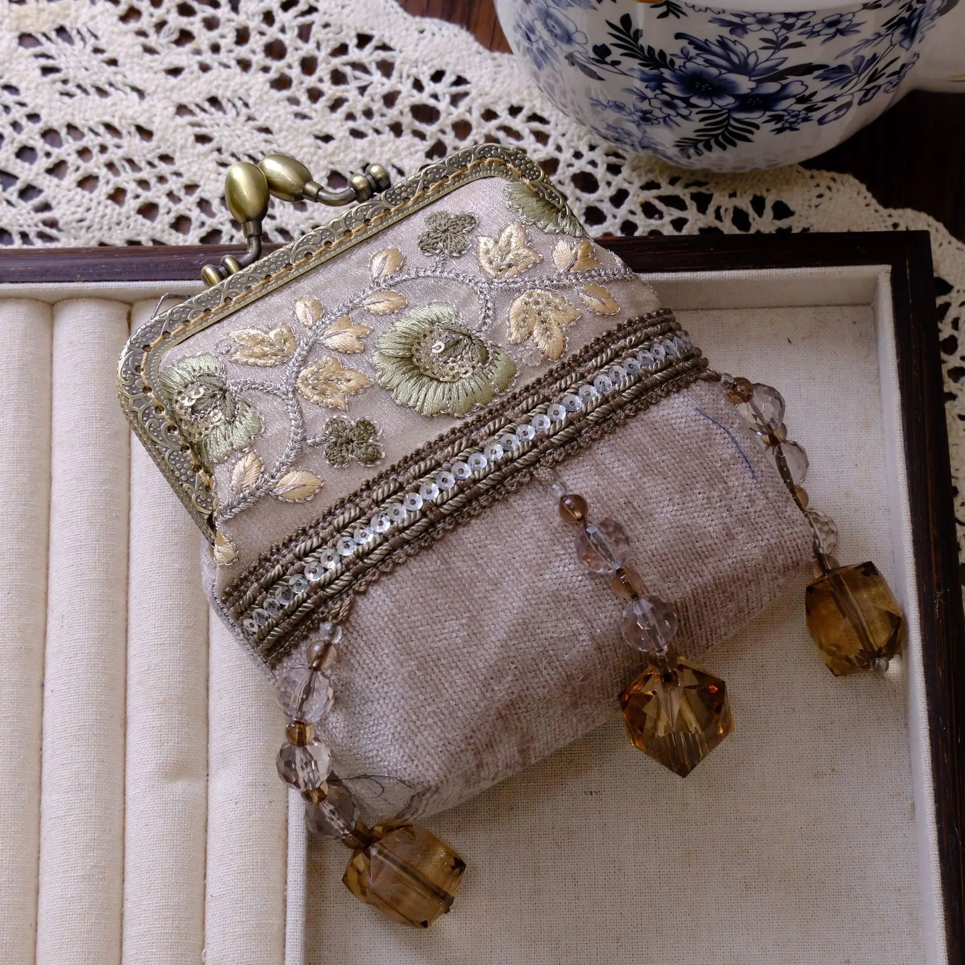 Classic Bags Bag Original Handmade Small Wallet Well Done Woman Coin Purses Vintage Women Tote Women's Handbags Hand Fringe Bag