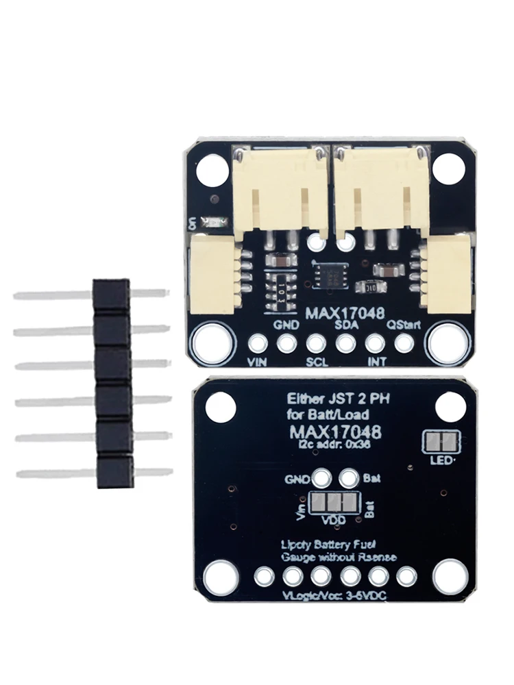 1 szt./5 szt./10 szt. Moduł miernika mocy i monitora baterii 2.5V-5.5V MAX17048 DO STEMMA JST PH & QT/Qwiic — zdjęcie produktu 7