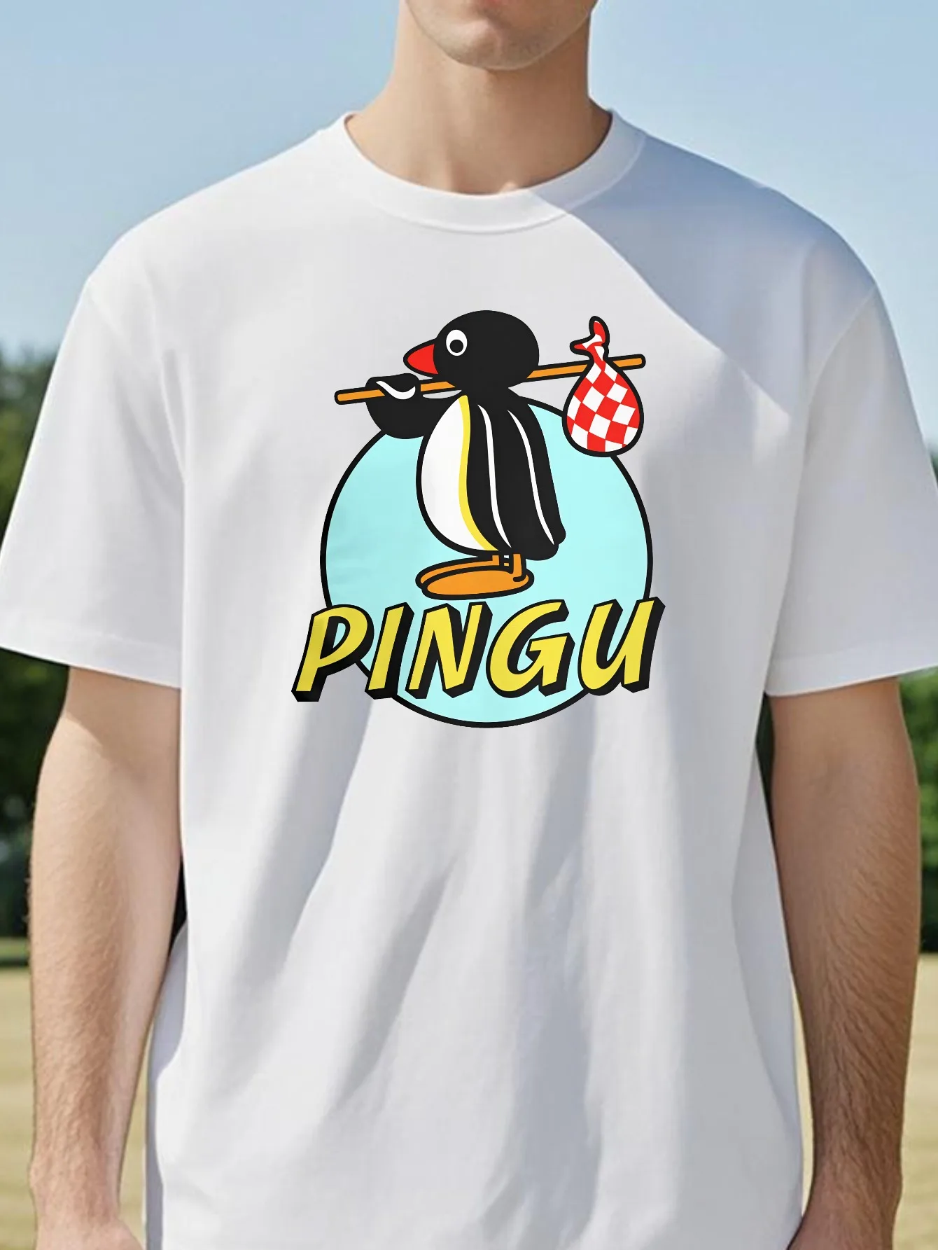 

Pingu Graphic T shirt Penguin Character Catchphrase 'Noot Noot!' Cartoon Top for Casual Wear Summer Men Women Short Sleeve tee