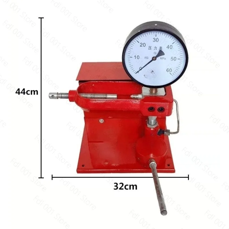 Manual Injector Nozzle Pressure Test Bench 0-60MPa Gauge Vehicle Nozzle Calibration Inspection Tool