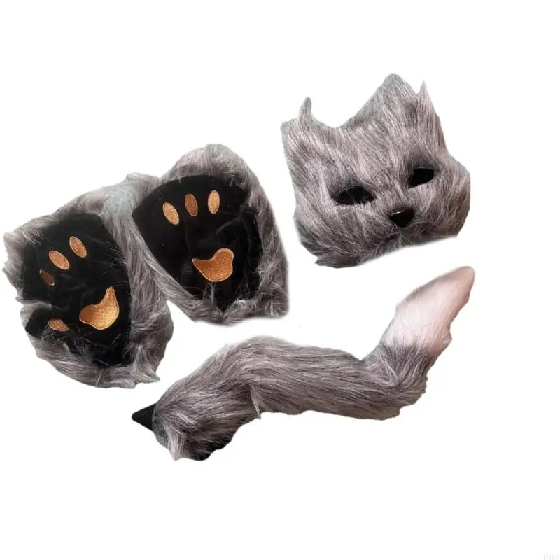 P88A Erwachsene Kind Tier Phantasie Kostüm Zubehör Katzen Cosplay Halloween Kostüme