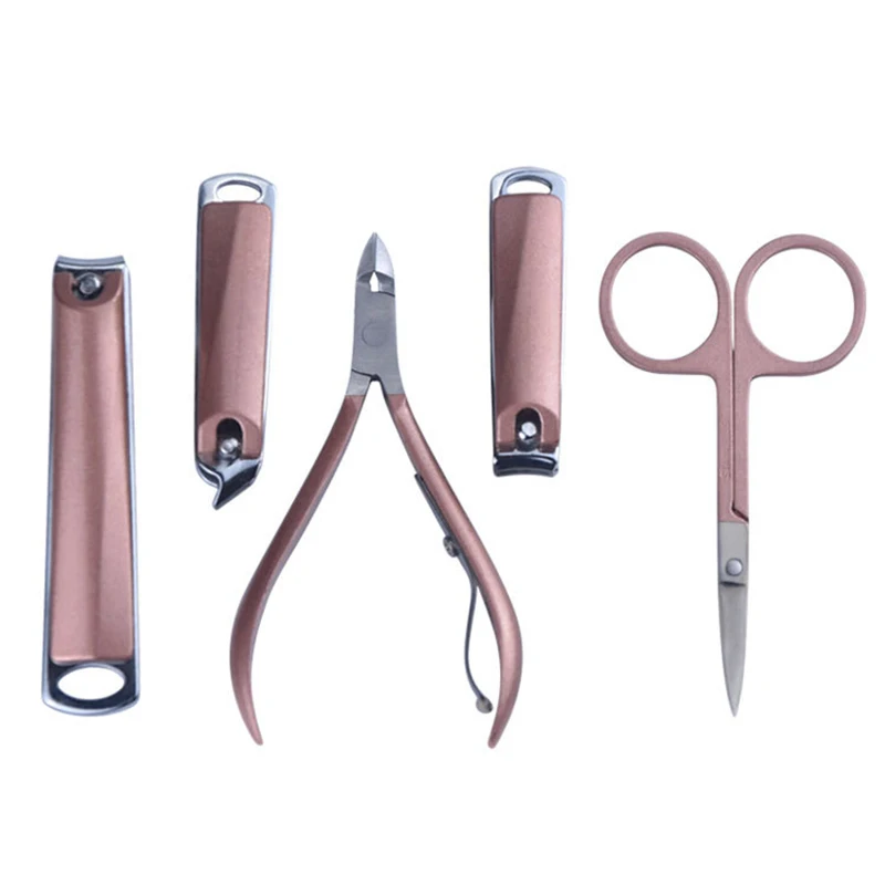 Fashion Manicure Pedicure Set with Case Nails Clipper Kit Stainless Steel Travel Home Nail Care Tools 11pcs