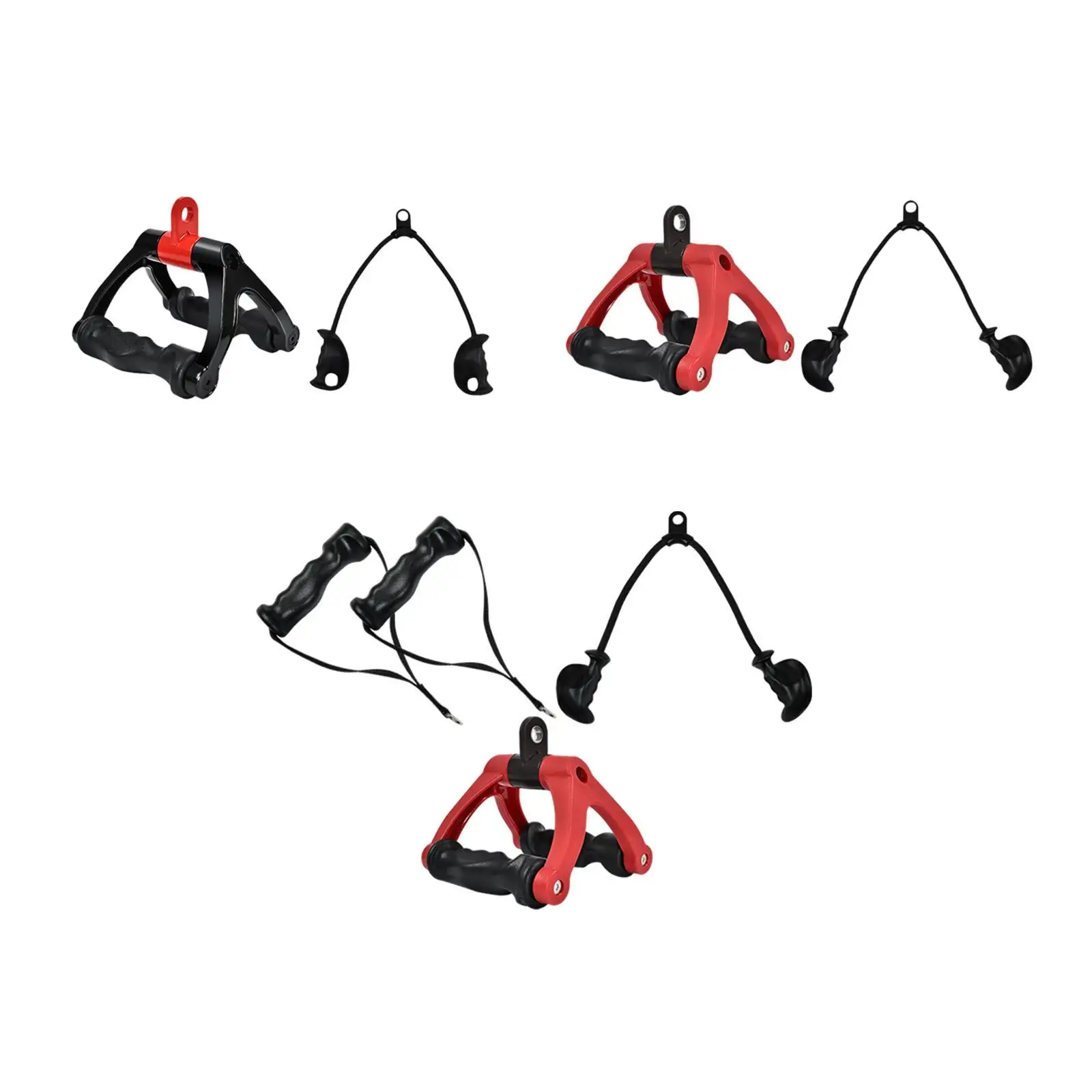 

V Shaped Rowing Bar LAT Pulldown Attachment Tricep Rope Cable Attachment