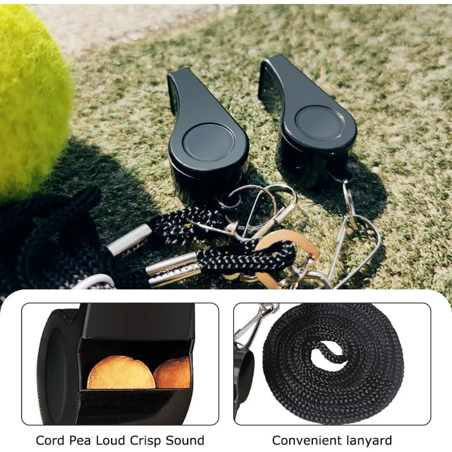 야외용 플라스틱 검정색 호루라기 큰 소리 코치 심판 호루라기