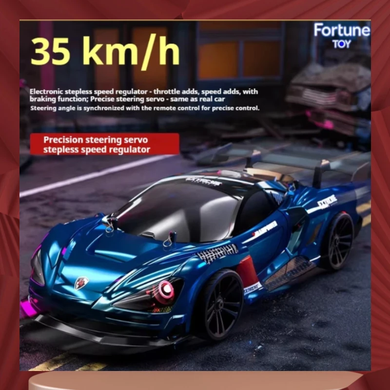 Scy-16301/16302 High Speed Remote Control Drift Car 2.4g Four Wheel Drive Cool Led Angel Devil Eye Simulation Sports Car Model