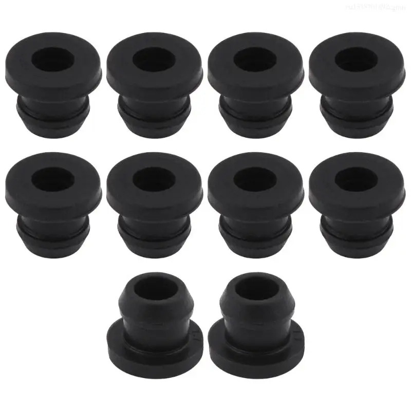 10Pcs Scratchproof Grates Grommet Stove Grommets Stove Parts Heat Resistant Grate Pad Accessories Black F0I5