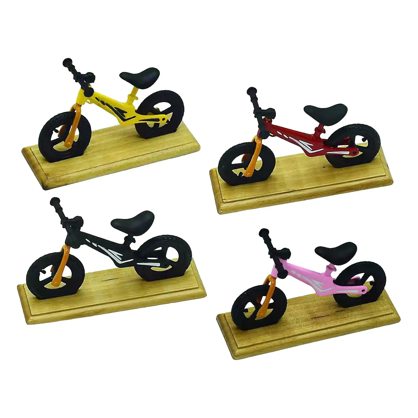 Miniature Bike Toy Mini Bike Toys Mini Props for Dollhouse Trains Railway