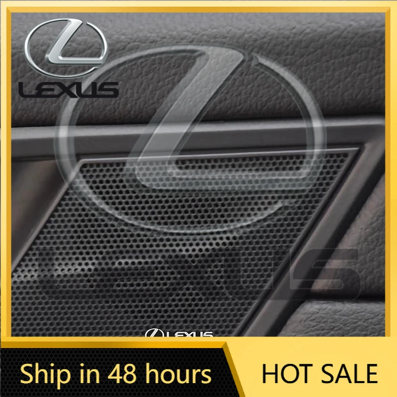 

Горячие новинки 2026: Наклейки для интерьера Lexus F SPORT ES RX NX LS UX LM LX GX LC RZ IS CT GS RC HS SC TX LBX, алюминиевые эмблемы для автомобильной аудиосистемы