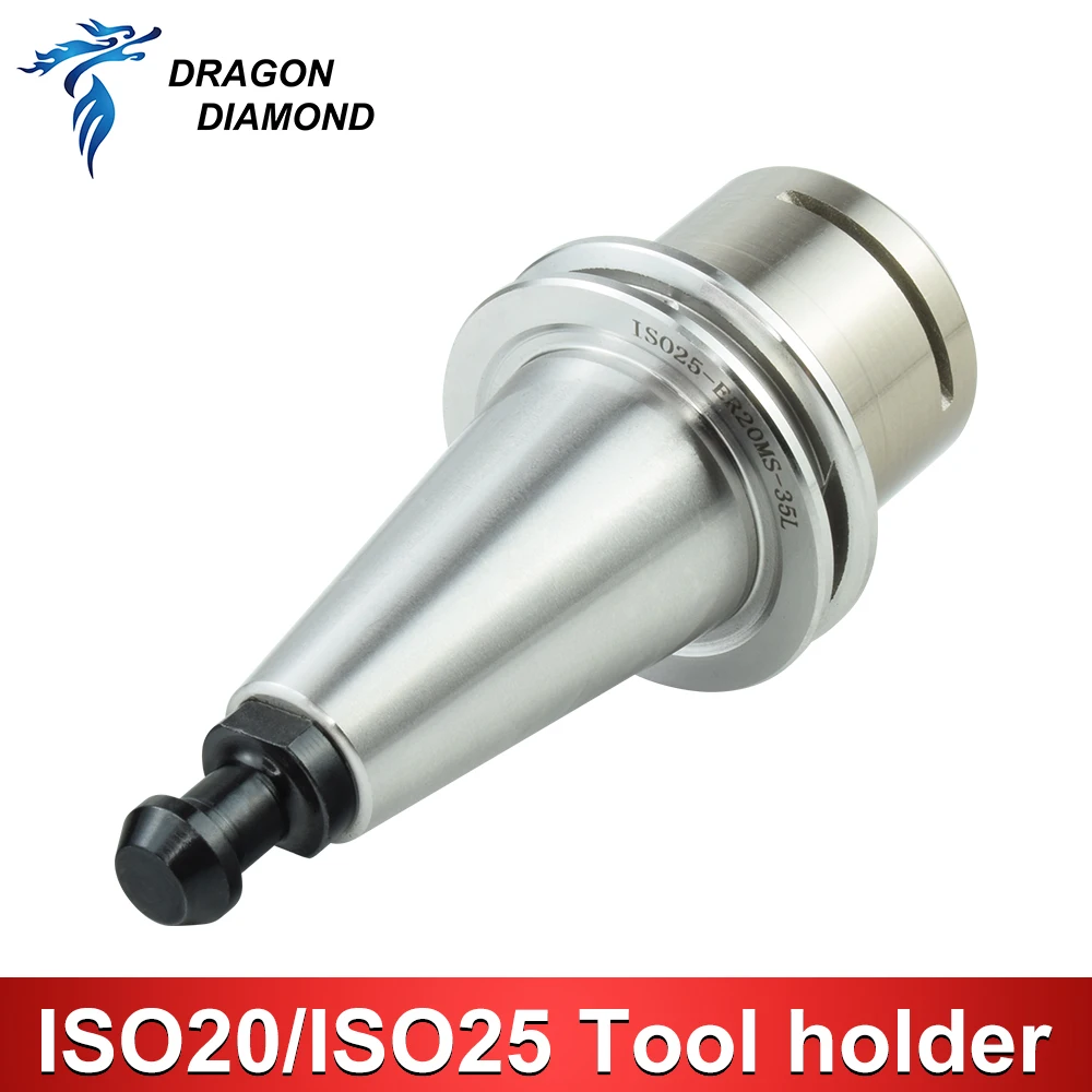 ISO25 Spindle Tool Holder Knift Rest Fork Claw Clamp Shank ER20-35MS ATC For Auto Changer Gripper CNC Router Collet Chuck