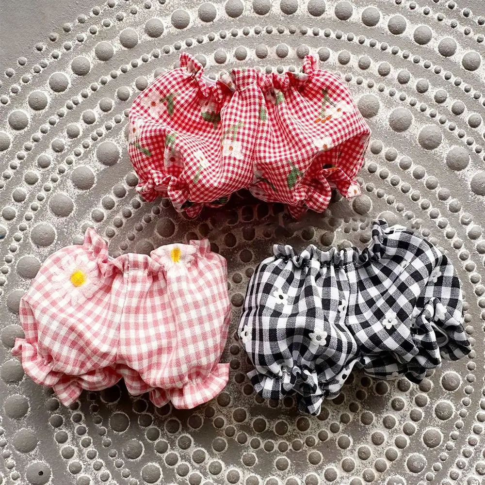 Colorful Casual Plaid Doll Shorts 13cm-23cm Dolls Shorts Wear Shorts Handmade Mini Cotton Doll Shorts Dolls Clothes Accessories