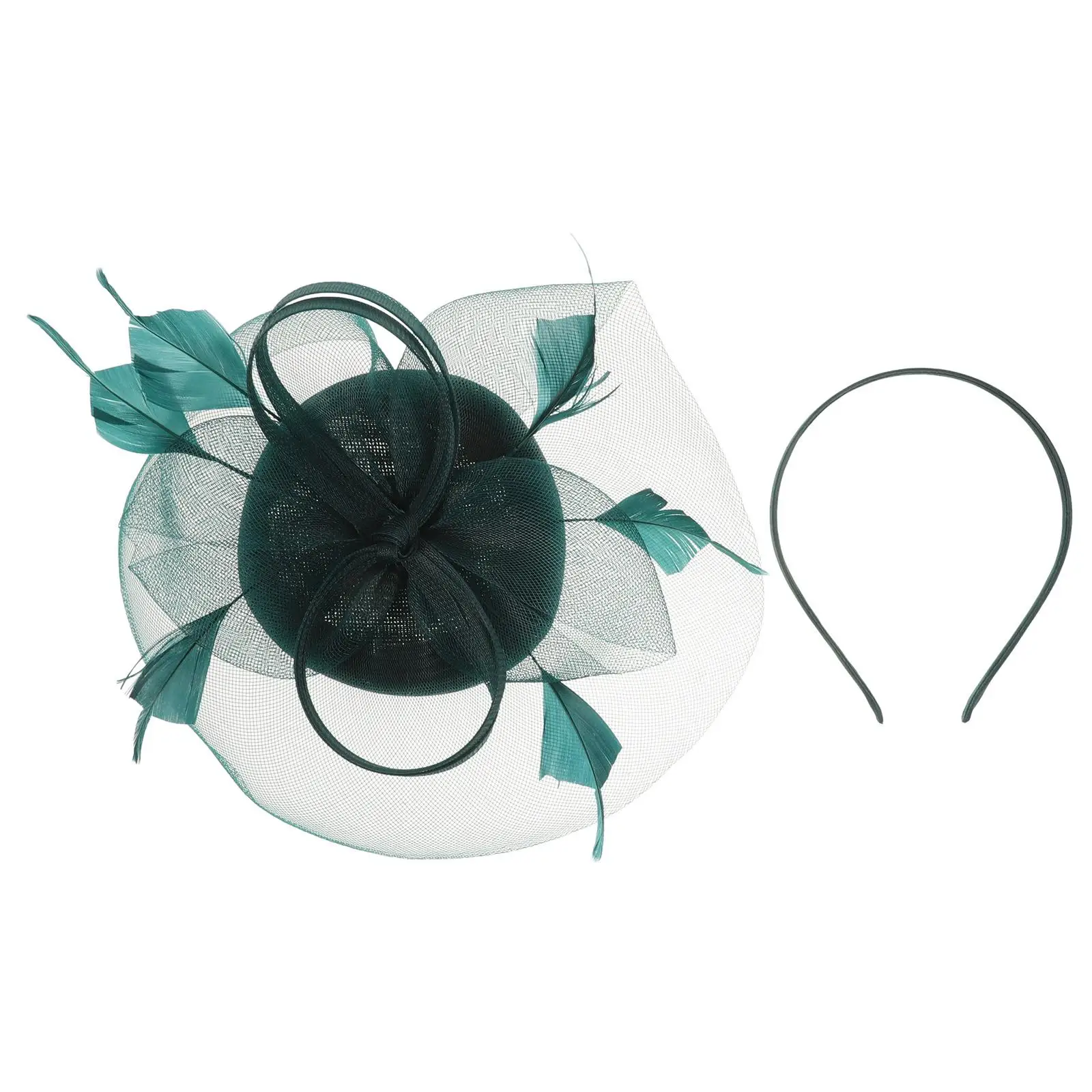 أنيقة المرأة الفاسناتور قبعة الشاش الزفاف حفل زفاف الشاي عقال شبكة بلوم ديكور خفيفة الوزن سحر الزي لهجة