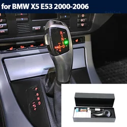 Car LED Handles Gear Shift Knob Lever Stick Head Replacement For BMW X5 E53 3.0i 4.4i 4.6is 4.8is 3.0d 2000-2006