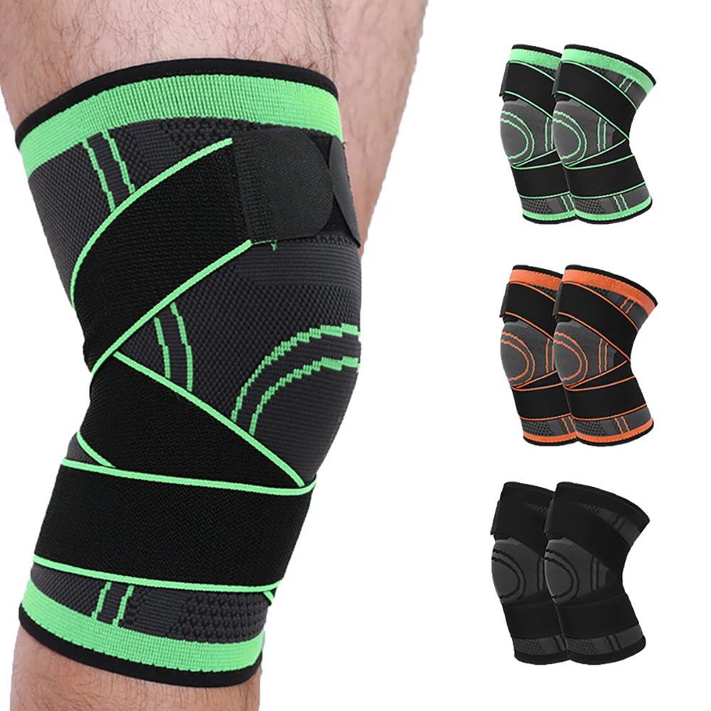 Knee Straps for Knee Protection Outdoor Sports Knitted Cycling Bandage Fitness Playing Ball Pressure Protector