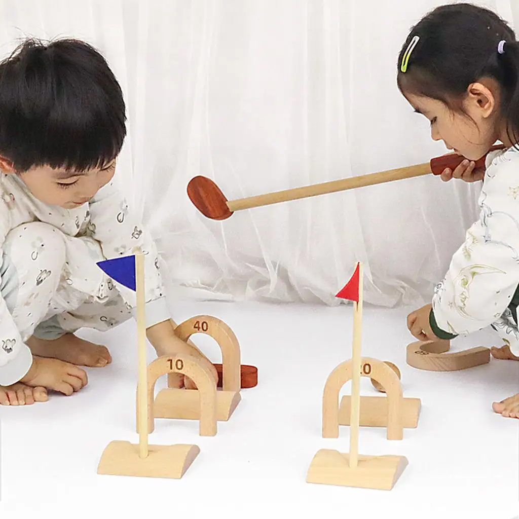 Clubs Clubs Set Wooden Game Outdoors Exercise Toys Early Educational with Wooden Mallets Golf Course Toy Set Backyard Lawn Kids - Aliexpress Deal