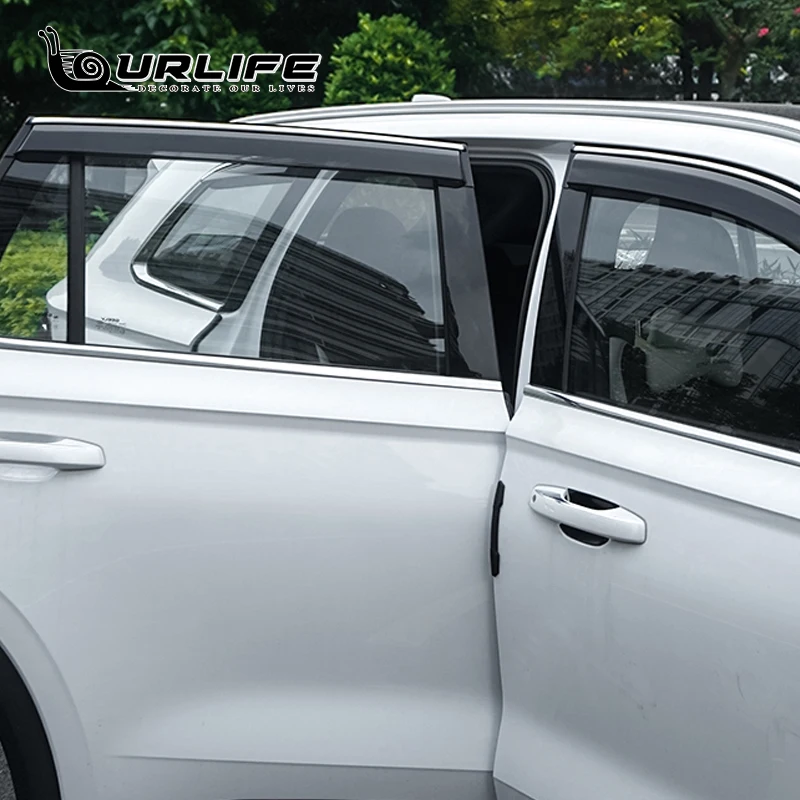 For Geely Monjaro Grand Koleos 2022 2023 2024 Window Visor Awnings Shelters Vent Shades Sun Rain Deflector Guard Accessories