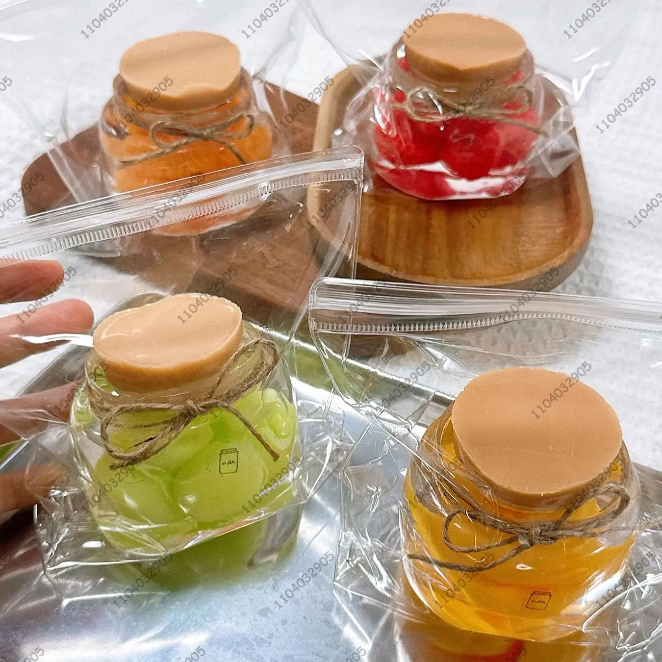 Tarro de gelatina de mandarina, tarro de fruta blanda Taba, tarro de fresa, juguete Mochi de silicona, juguete para apretar, juguete antiestrés