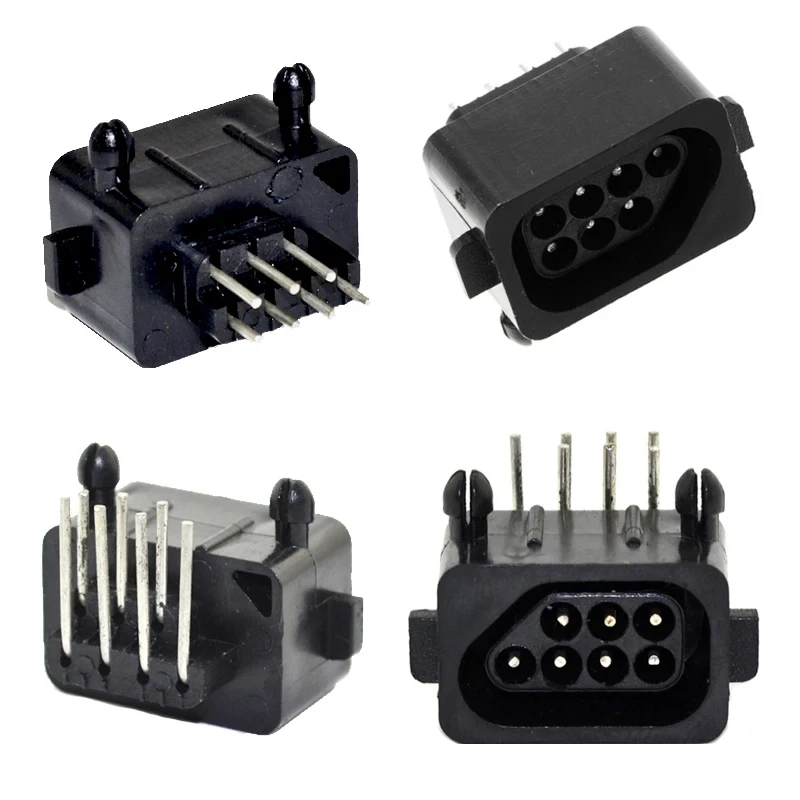 1000PCS Hight Quality 90/180 Degree 7 Pin Female Connector Socket for NES Console