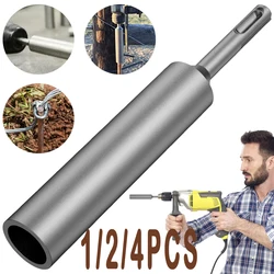 1 to 4 PCS SDS Plus Ground Rod Driver 17mm Earth Stake Grounding Rod Hardened Steel for SDS Plus Rotary Hammer Drill Power Tool