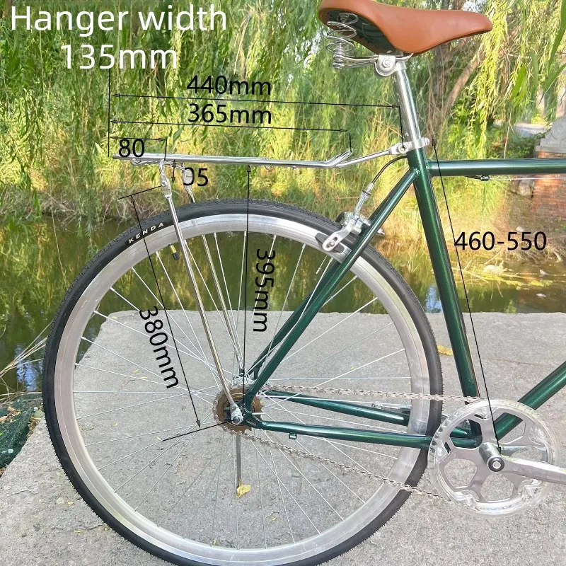 27 Inch Bicycle Luggage Carrier Road Bikes Rear Frame 700C Silver Metal Storage Rack Sturdy High Load Bearing Bike Accessories